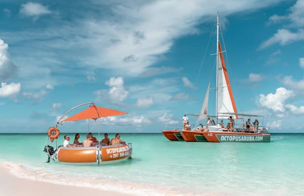 Velero de tarde con snorkel, Aruba