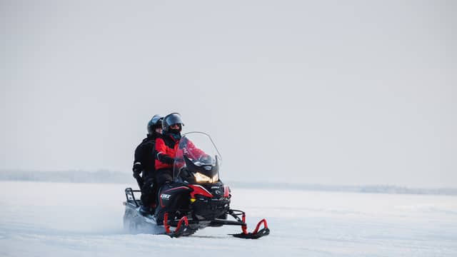 Tour photo: Ice Fishing & Snowmobile Safari Combo Day