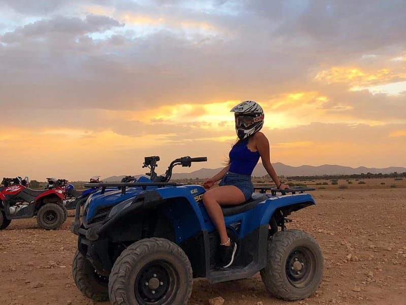 Marrakech : Excursion en quad dans le désert et la palmeraie au coucher du soleil avec thé - Photo 3
