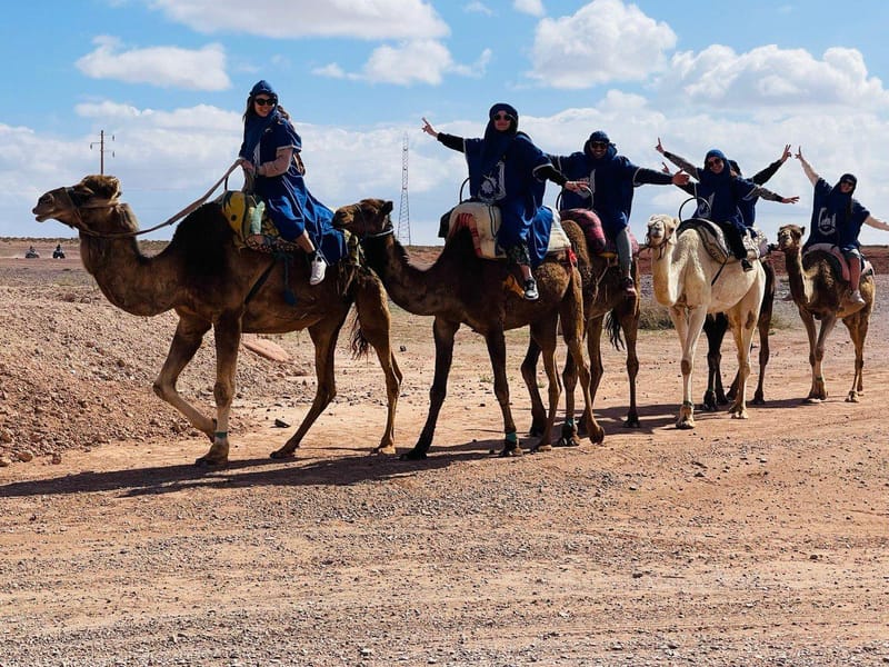 Balade à dos de dromadaire dans le désert Palmeraie Marrakech - Photo 2
