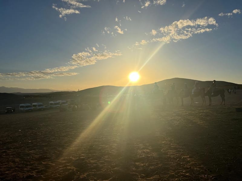 Marrakech : coucher de soleil dans le désert d'Agafay, balade à dos de chameau et dîner-spectacle - Photo 2