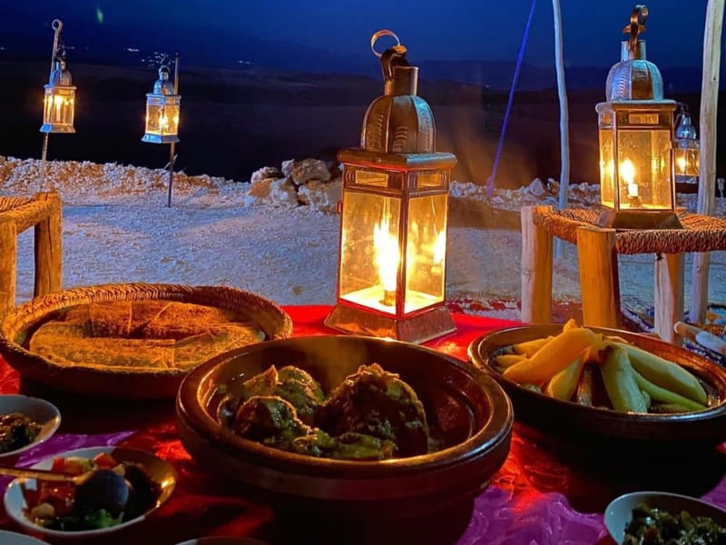Marrakech : Dîner au Coucher du Soleil avec Spectacle de Feu - Photo 2
