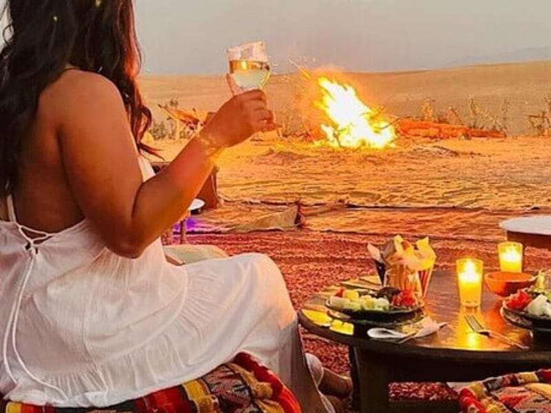 DÎNER DANS LE DÉSERT D'AGAFAY SOUS LES ÉTOILES AVEC SPECTACLE ET CHAMEAUX - Photo 2