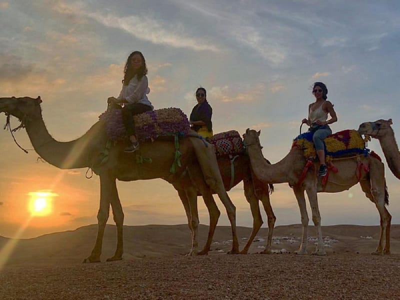 Forfait désert d'Agafay, balade en quad, promenade à dos de chameau et dîner-spectacle - Photo 3