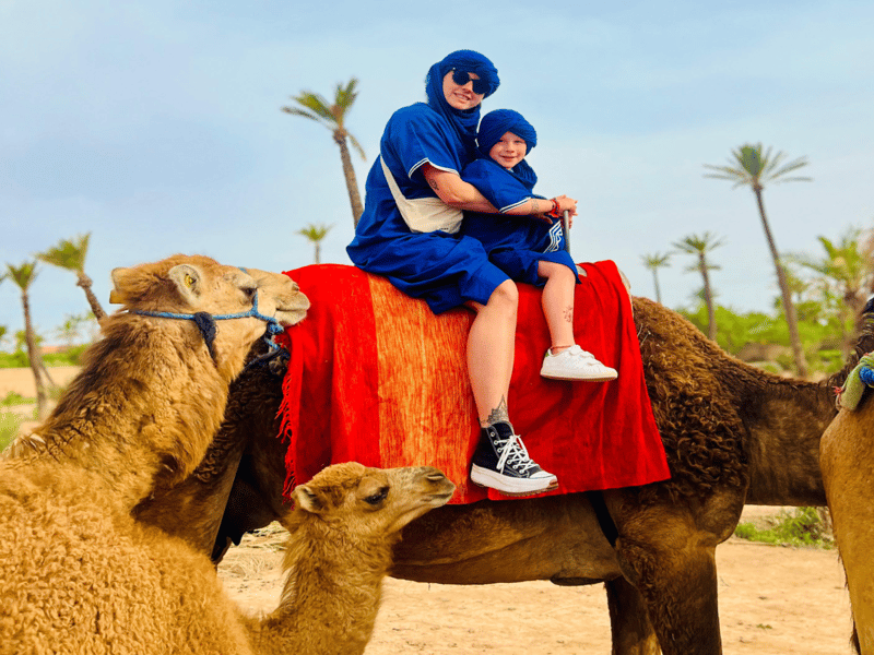 Marrakech : balade à dos de chameau dans l'oasis de la Palmeraie - Photo 3