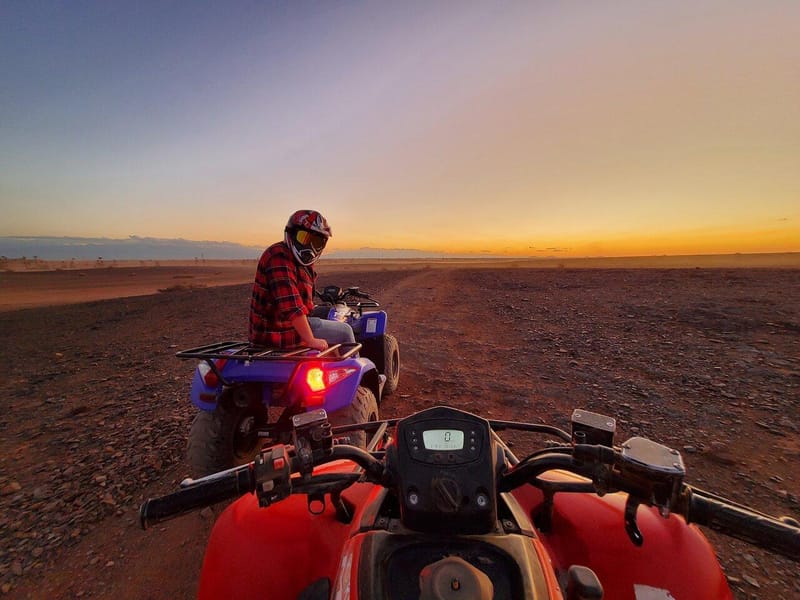 Marrakech : Excursion en quad dans le désert et la palmeraie au coucher du soleil avec thé - Photo 2
