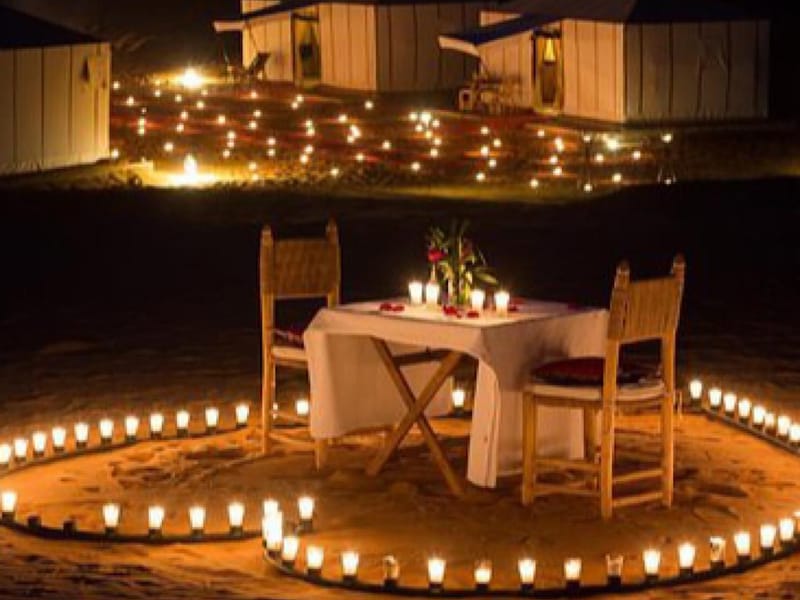 Dîner magique dans le désert d'Agafay sous les étoiles et balade à dos de chameau - Photo 2