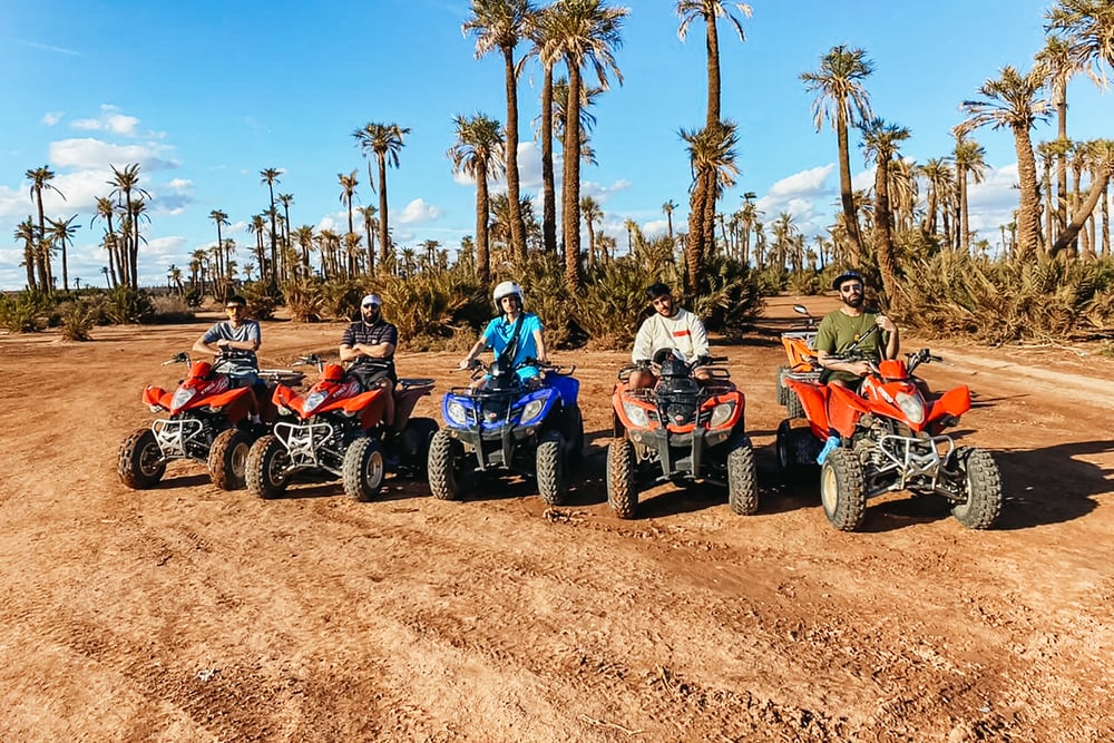 Marrakech: Quad Bike Tour to Palm Oasis and Jbilat Desert