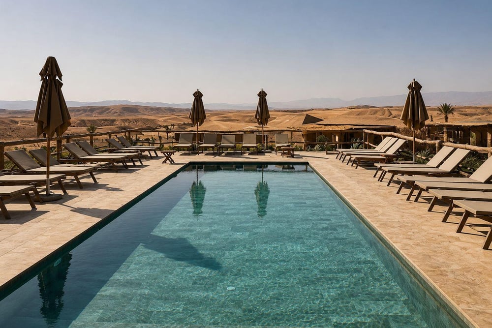 Marrakech: Agafay Desert Lunch Swimming Pool, Quad Biking