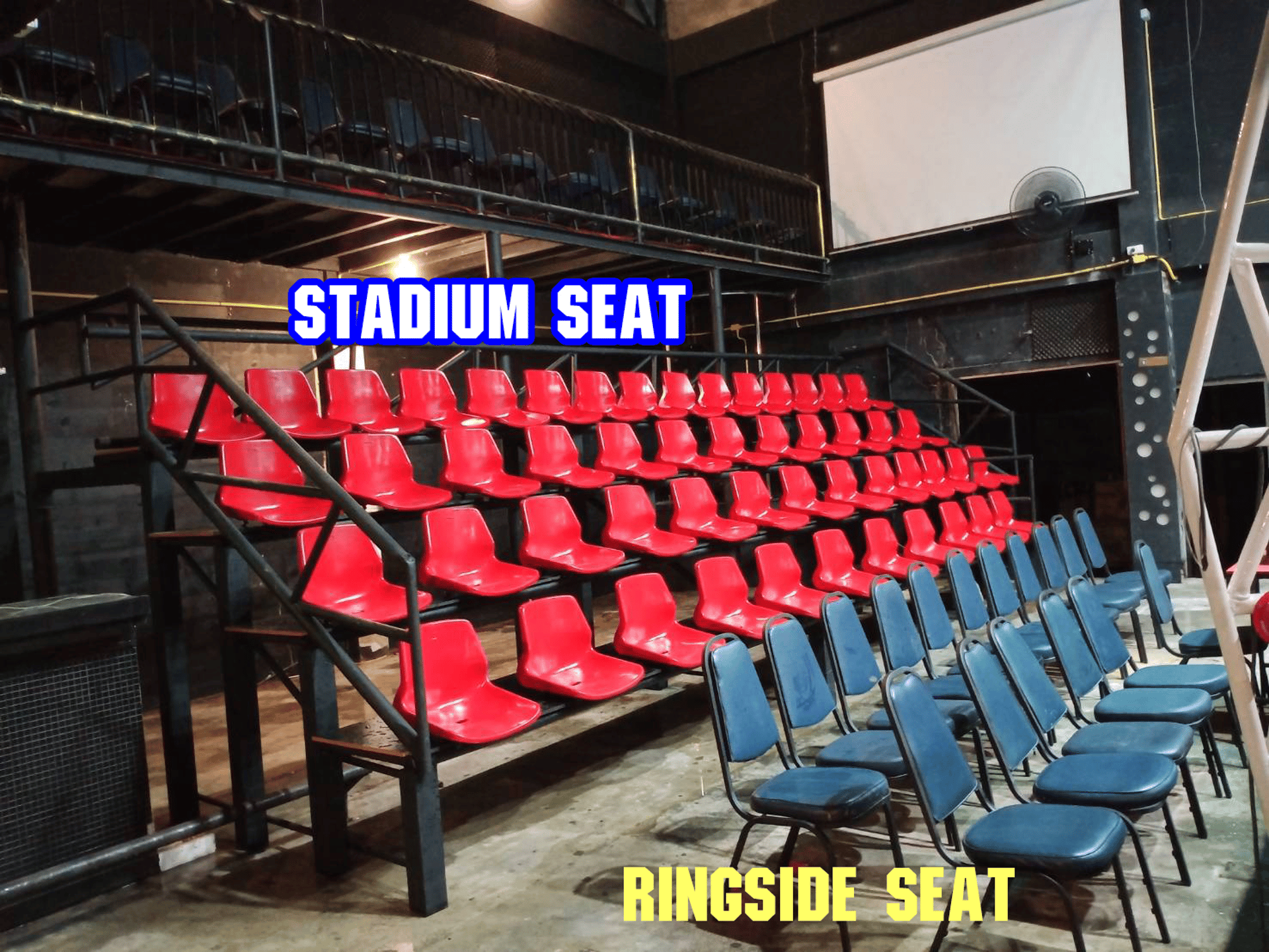 Standard and ringside seats at Khao Lak Boxing Stadium Standard and ringside seats at Khao Lak Boxing Stadium