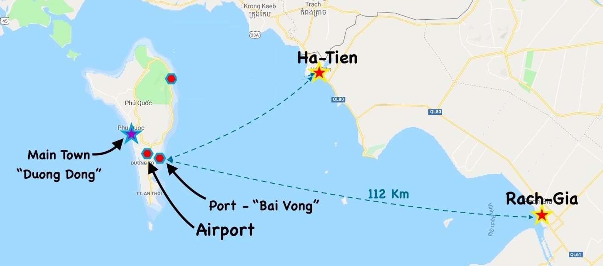 Ferry Routes from Phu Quoc