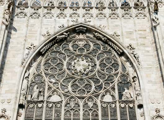 Binnenzijde van de Duomo van Milaan