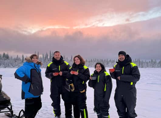 Snowmobile tour Lapland