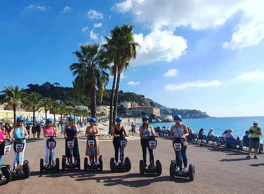 Segway langs de kust