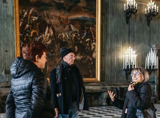 Detail van de inrichting in het Koninklijk Paleis van Turijn