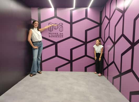 Optische illusie in museum