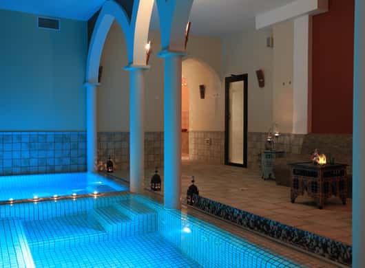 Rustige badruimte in de spa op Menorca