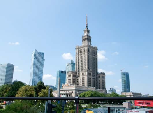 Sightseeing bus tour Warschau