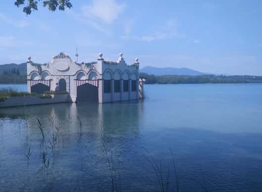 Vulkanisch landschap in Garrotxa nabij Girona