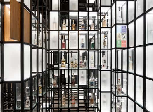 Historische wodka expositie