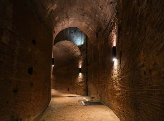 Uitzicht op de Tiber en Rome vanaf Castel Sant'Angelo