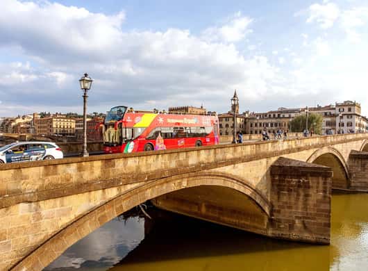 Hop-on-hop-off bus in Florence