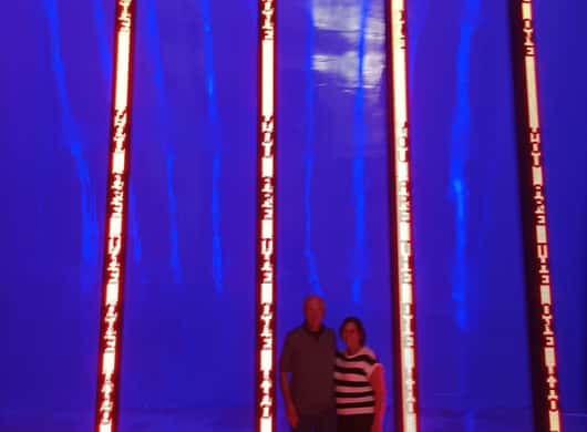 Kunstwerk voor het Guggenheim Museum