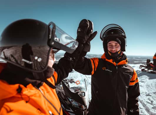 Sneeuwscooter tour Lapland