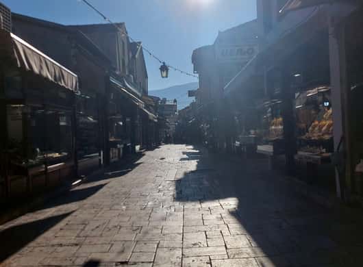 Oude Bazaar Skopje eten