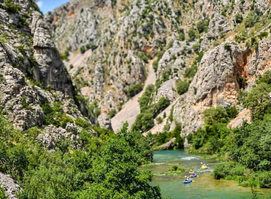 Zrmanja rivier kristalhelder water