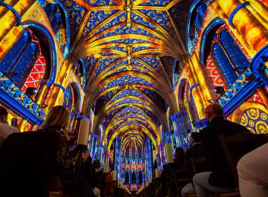 360 graden projectie in kathedraal