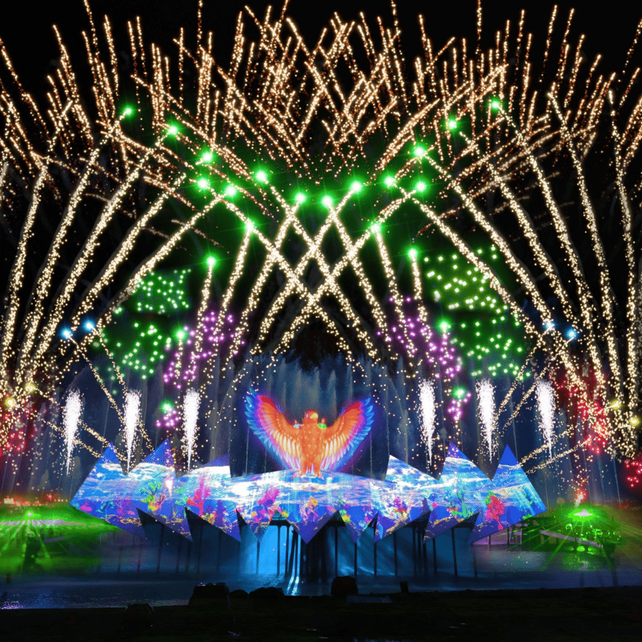 シンガポール：セントーサ島ウィングス・オブ・タイム花火シンフォニー