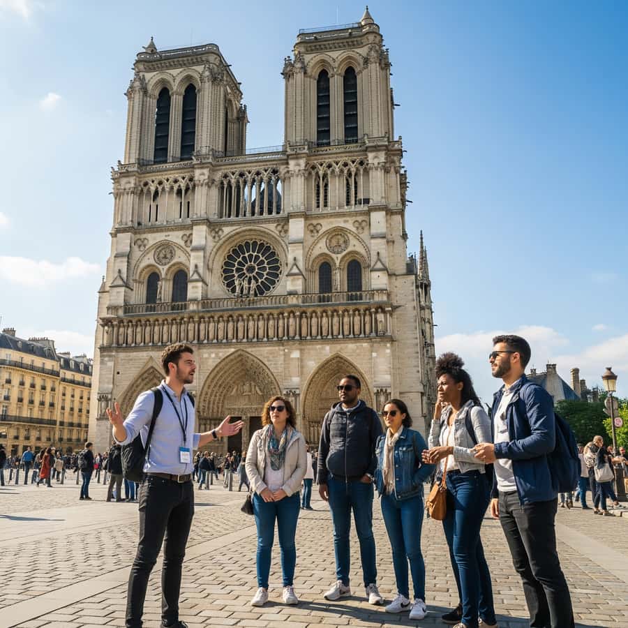 パリ：ノートルダム大聖堂ツアー（複数のオプションからお選