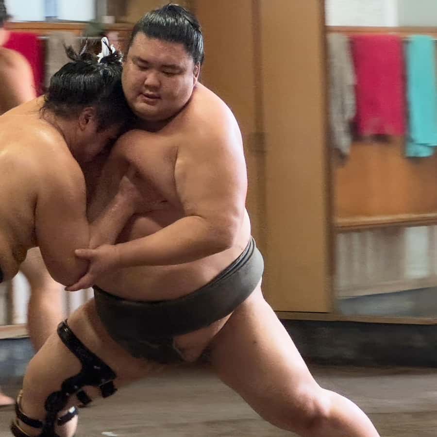 Tokyo: Not a show- a professional sumo practice with experts