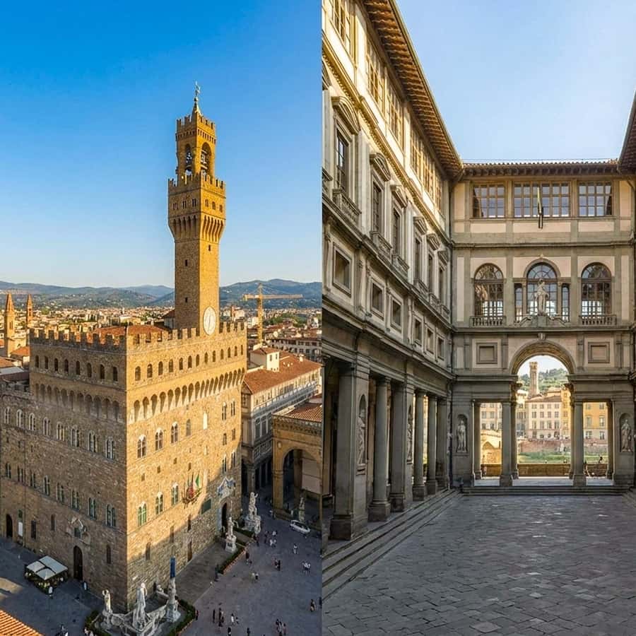 フィレンツェ：ウフィツィ美術館ツアー（ヴェッキオ宮殿入場付き