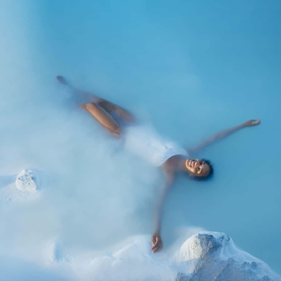 ブルーラグーン：ドリンク、タオル、マスク付き入場パッケージ