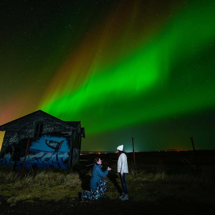 レイキャビク：プライベートフォトグラファーによるオーロラツアー