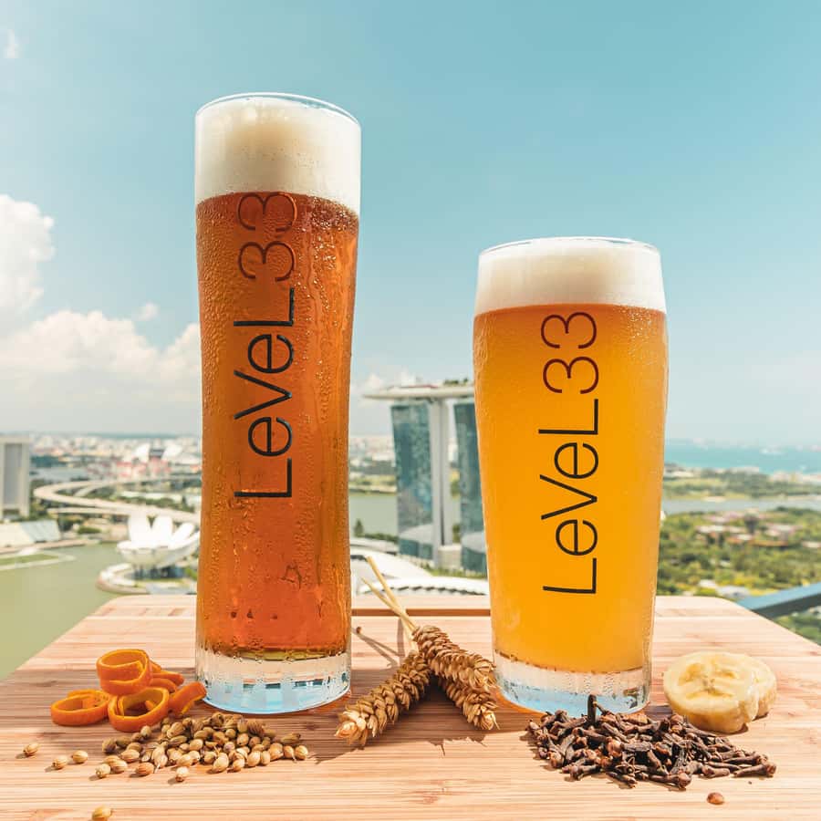 シンガポールLeVeL33 クラフト・ブリュワリー・レストラン＆ラウンジ