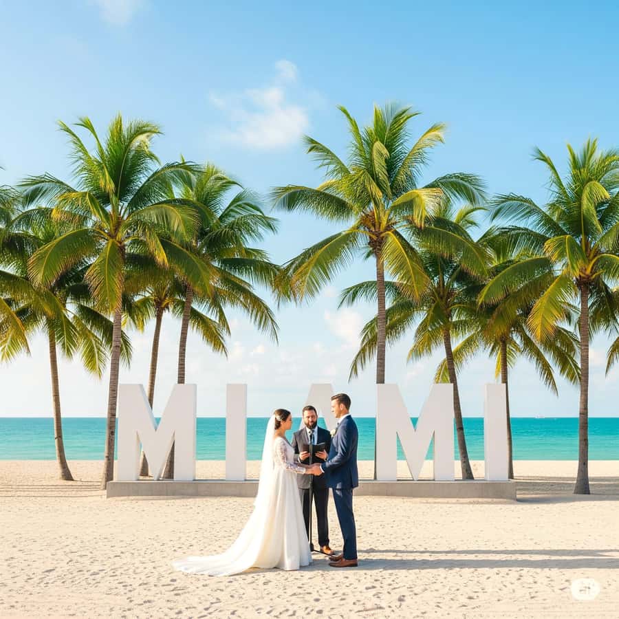 Miami: boda o renovación de votos en la playa | GetYourGuide, image size:900x900