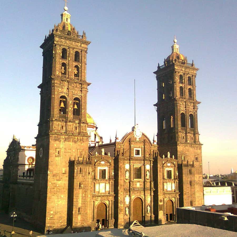 Puebla's cathedral has the tallest bell towers in Mexico – seekpeace.com, image size:900x900