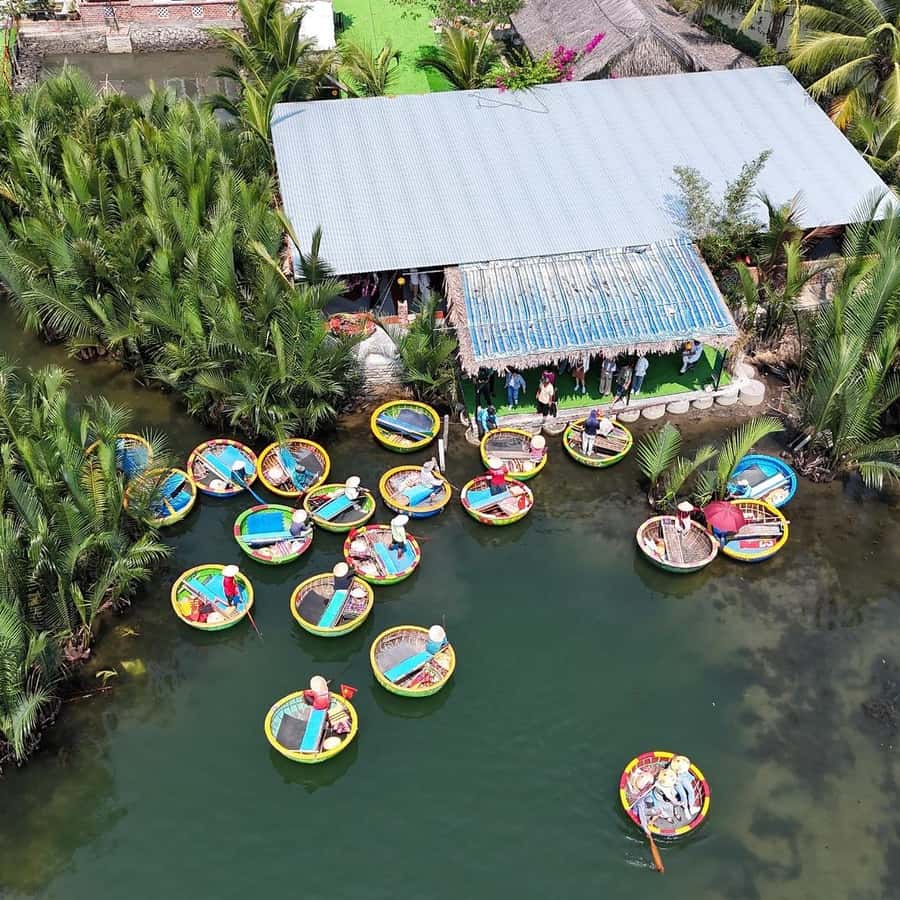 ダナン発：ホイアン旧市街、ココナッツジャングル＆ランタンツアー