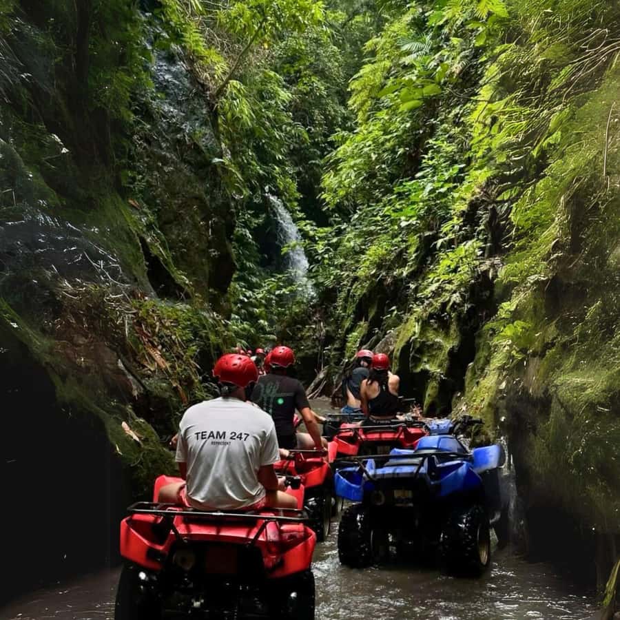 Ubud: Jungle, Waterfall, and Tunnel ATV Tour & Lunch Options