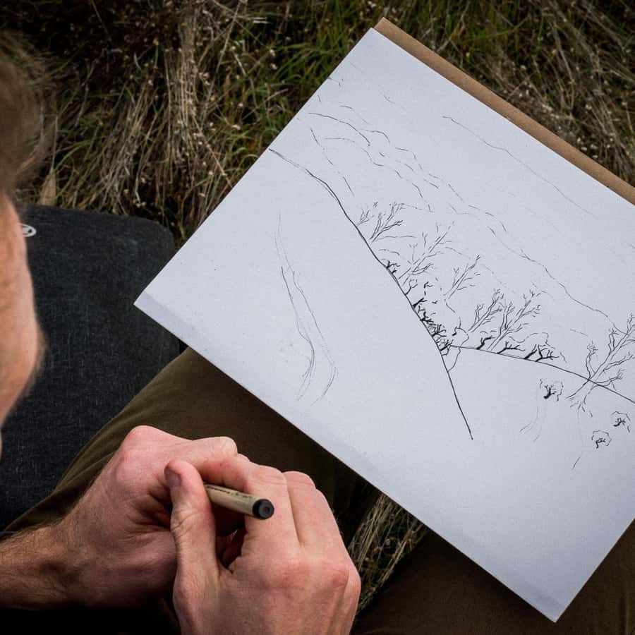 Malaga: Drawing & Painting Lesson Outdoors