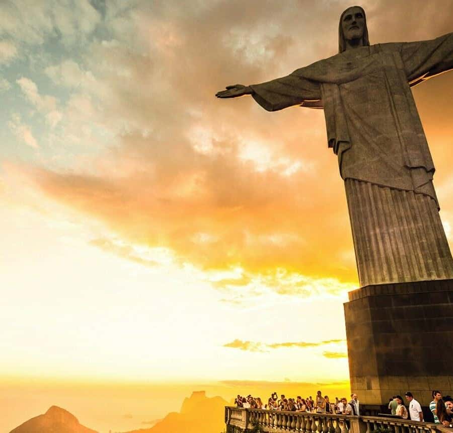 リオデジャネイロ：コルコバードのキリスト像とシティ ツアーの半日