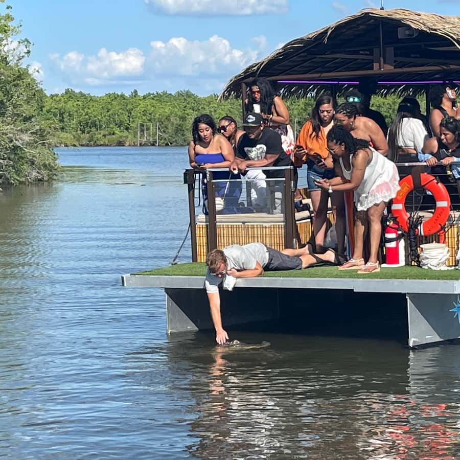 New Orleans: BYOB Tiki Boat Bayou Party and Wildlife Tour