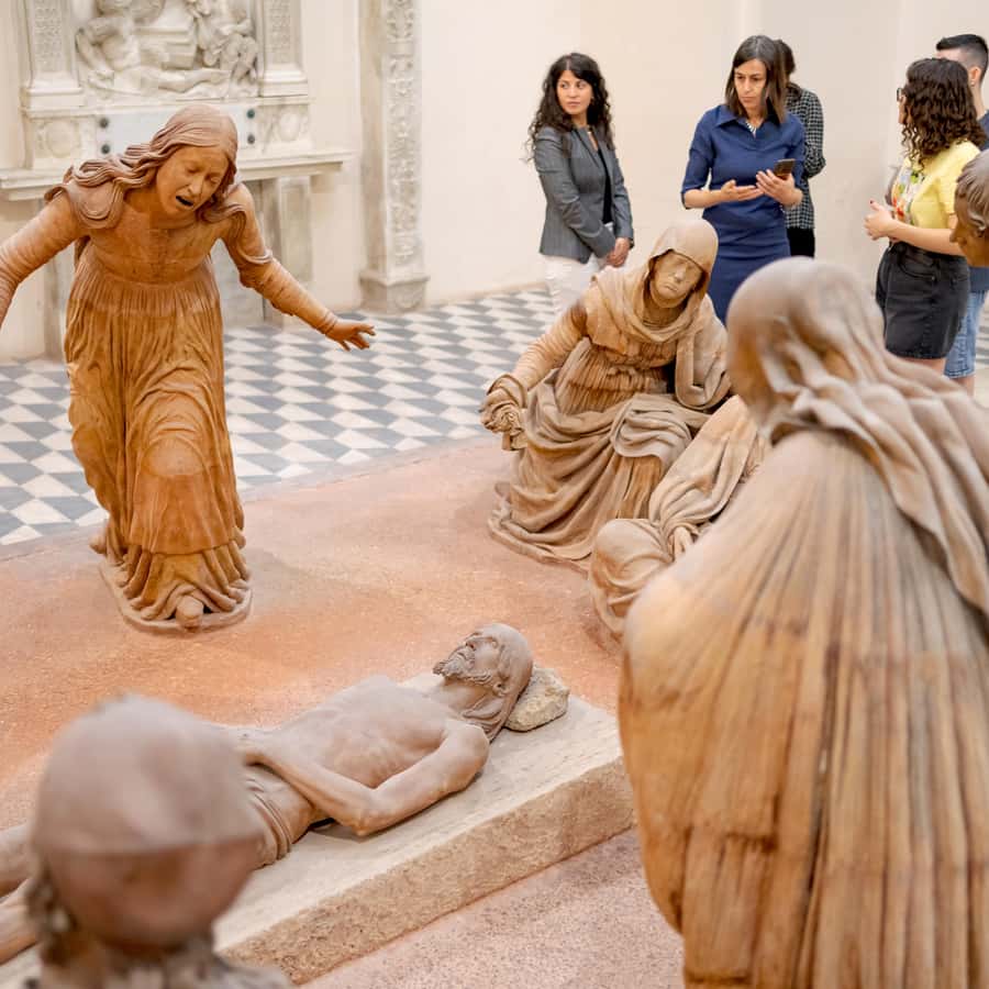 ナポリのヴェールをかぶったキリスト像または 3D カラヴァッジョ像