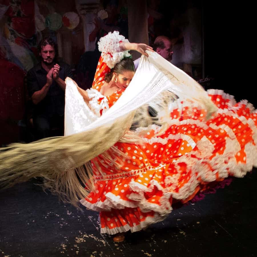 セビリア：「テアトロ フラメンコ トリアナ」でのフラメンコ ライブ