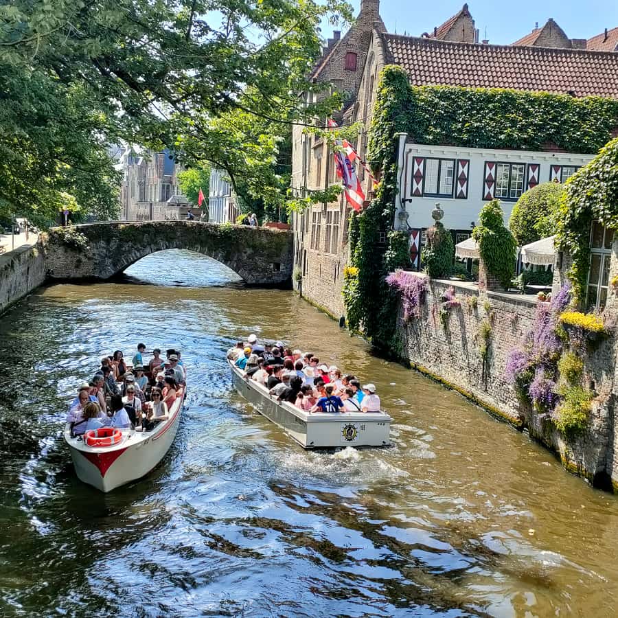 ブルージュ：少人数制ボートクルーズ＆ガイド付きウォーキングツアー