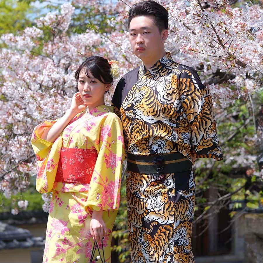 着物・浴衣 mimosa 京都着物レンタルmimosa 【2名でお得】カップル着物/浴衣レンタル 女性