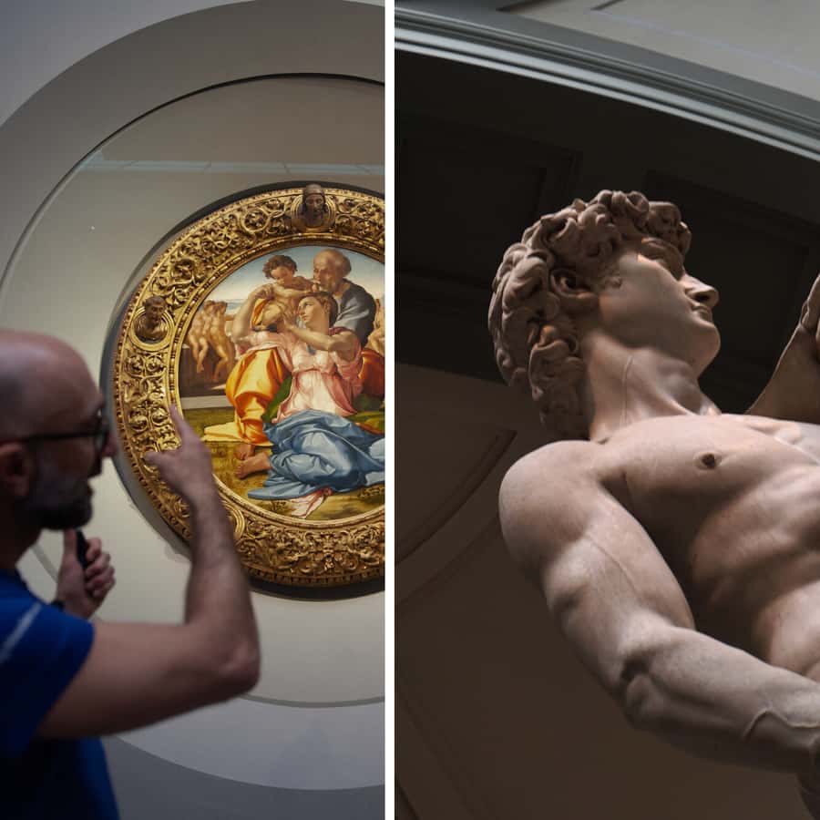 ミケランジェロのダビデ像を鑑賞できるウフィツィ美術館＆アカデミア